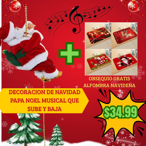 !!!!PAPA NOEL MUSICAL, SUBE Y BAJA + OBSEQUIO!!!!